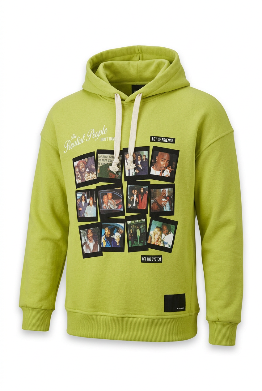 Clearance of Plus Eighteen Hoodie – Off The System Comfort Fit Lime