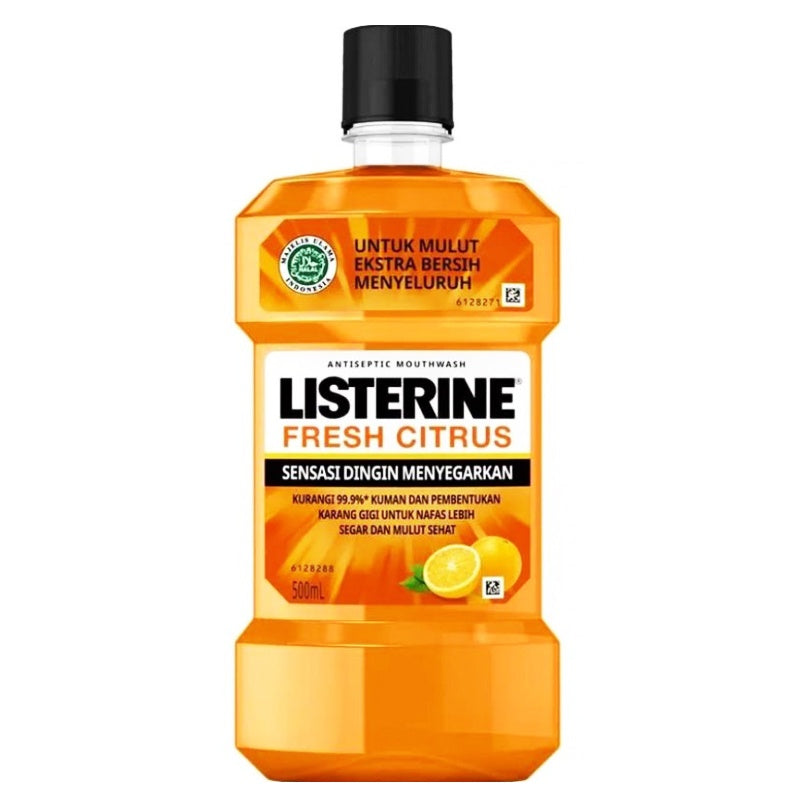 Listerine Fresh Citrus Mouthwash, 500ml