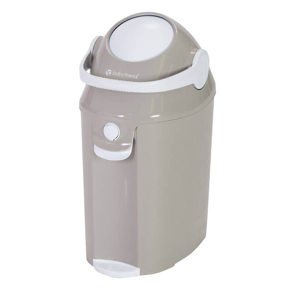 Taupe Diaper Champ Deluxe, angled view