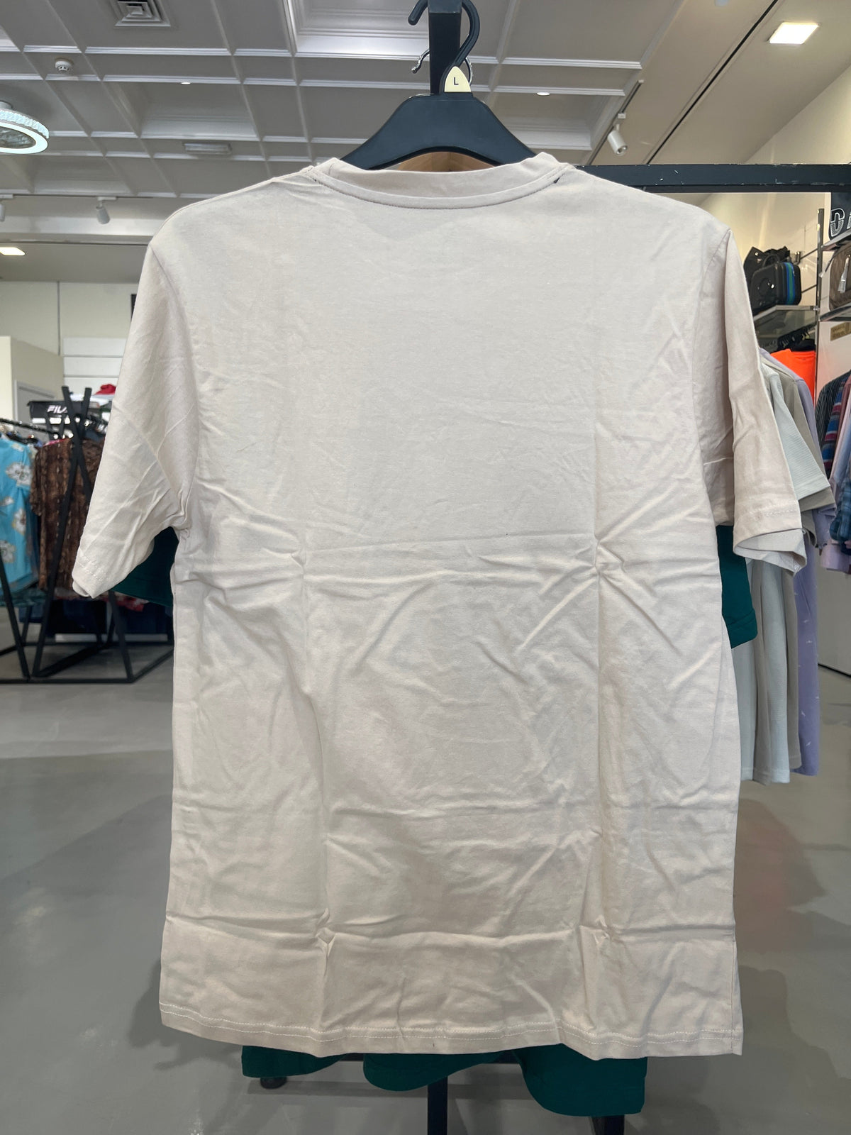 Bs Style Men'S Off-White "Faith" Gothic Graphic Oversized T-Shirt
