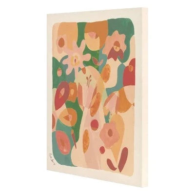 Opalhouse unframed floral canvas, angled side view
