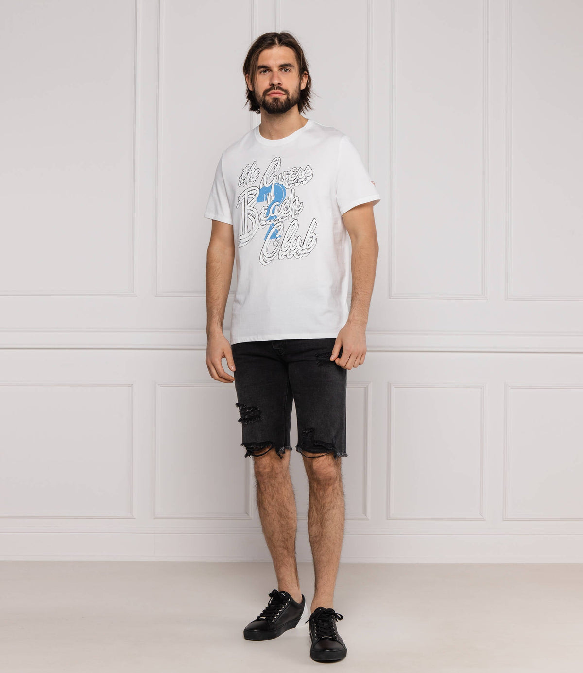 Guess The Beach Club T-Shirt - Men's, White