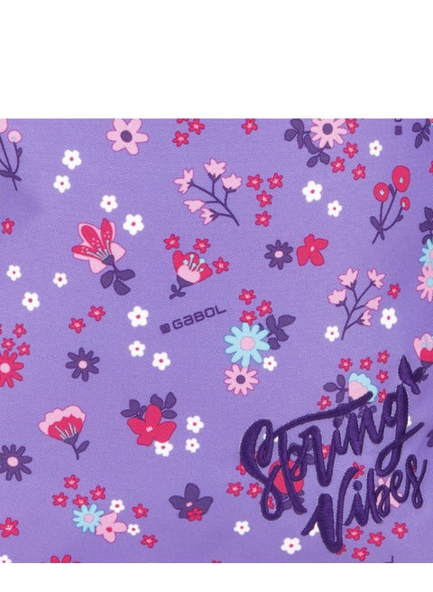 Gabol Violet Spring Vibes Kids Trolley Bag