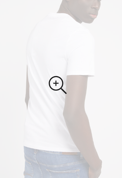 Guess Men'S Logo V-Neck T-Shirt – White