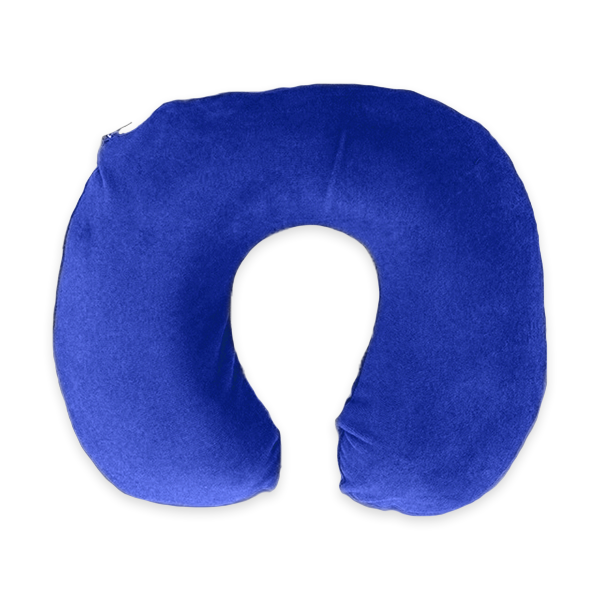 Memory Foam Travel Pillow – Contoured Neck & Head Support For Plane, Car & Train