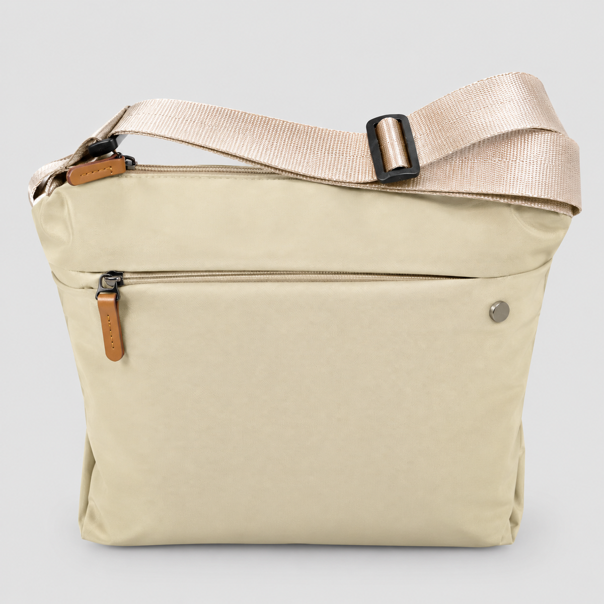 Soft bag Light Beige Crossbody Bag with Adjustable Strap xkbfq4115