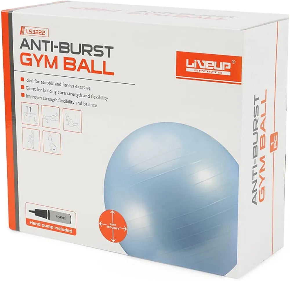 Liveup EXERCISE Gym Ball, 75 Cm Diameter, purple color
