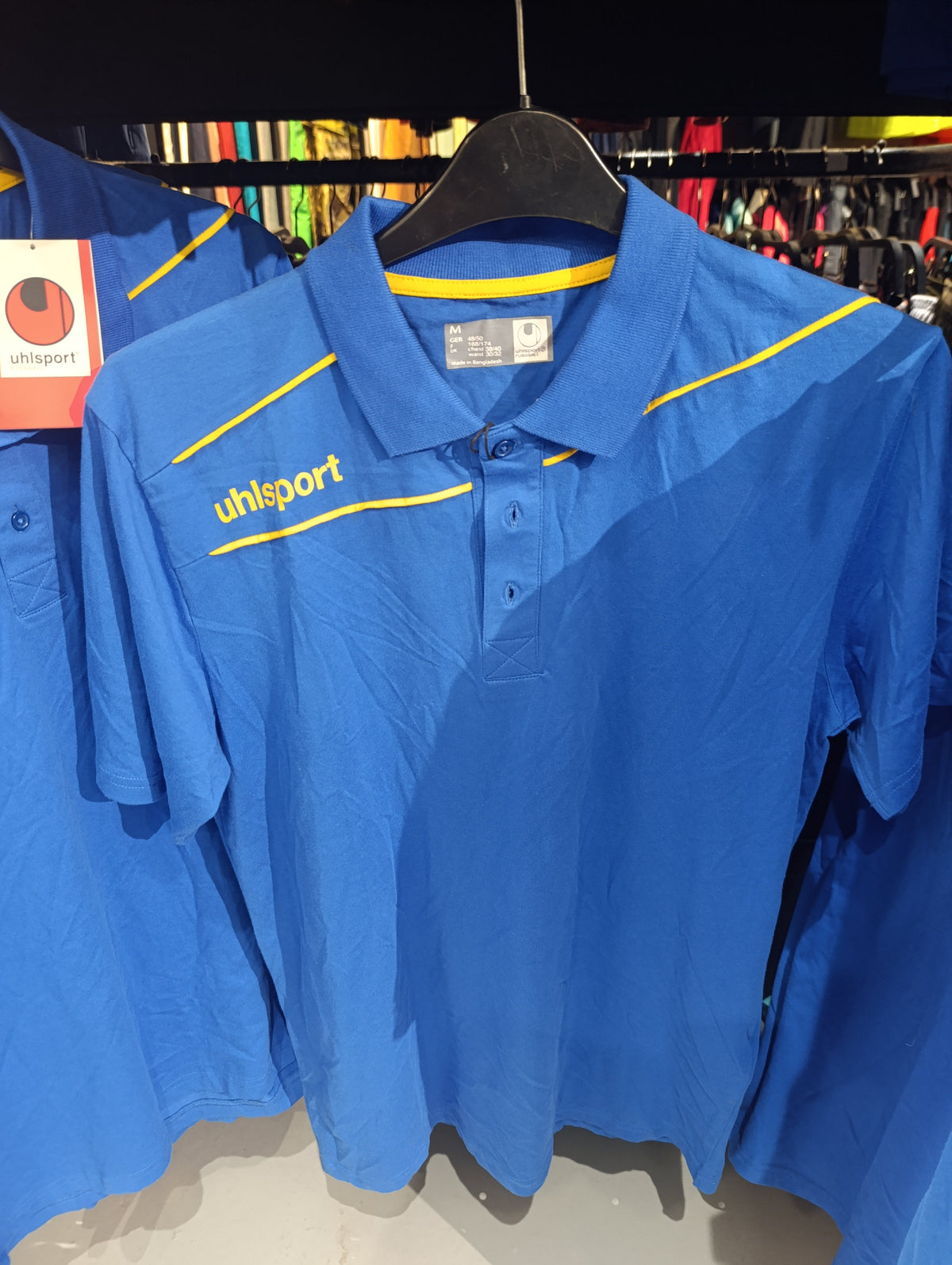 Uhlsport Polo Shirt - Blue & Yellow