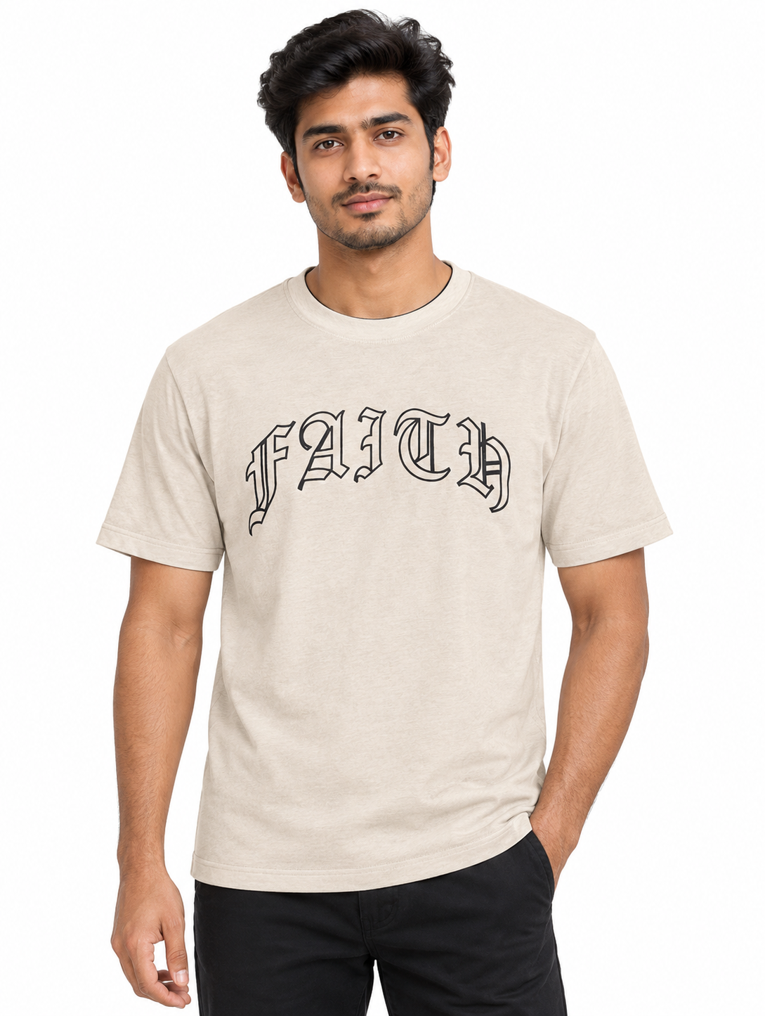 BE STYLE FAEDA T-SHIRT LIGHT BROWN