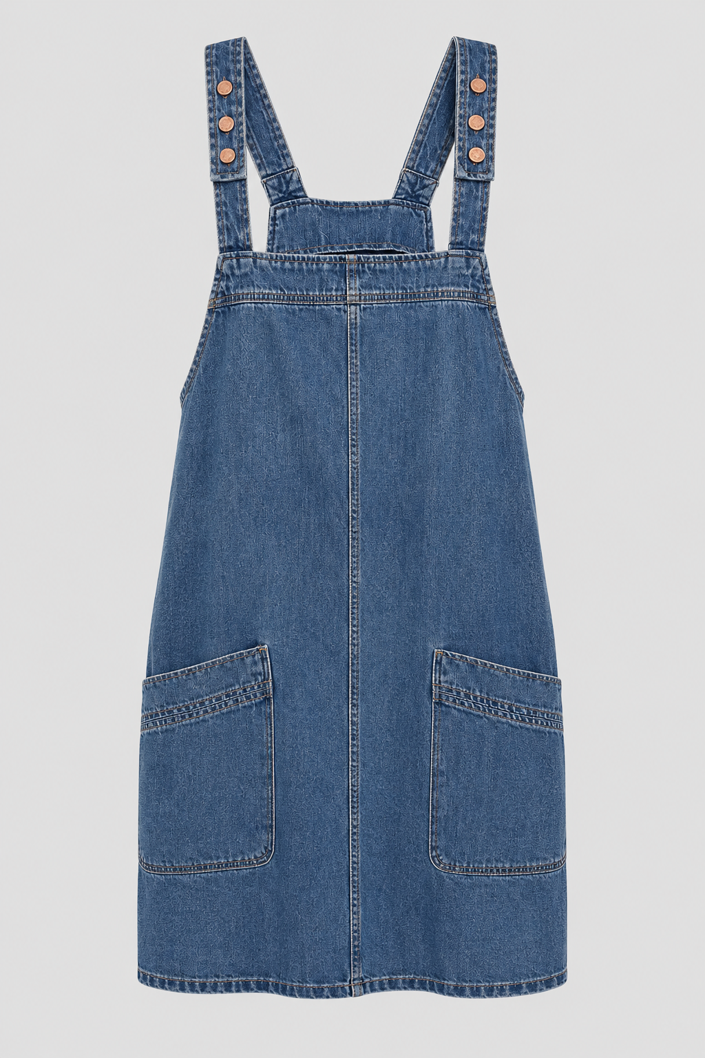 Women's Denim Pinafore Dress
