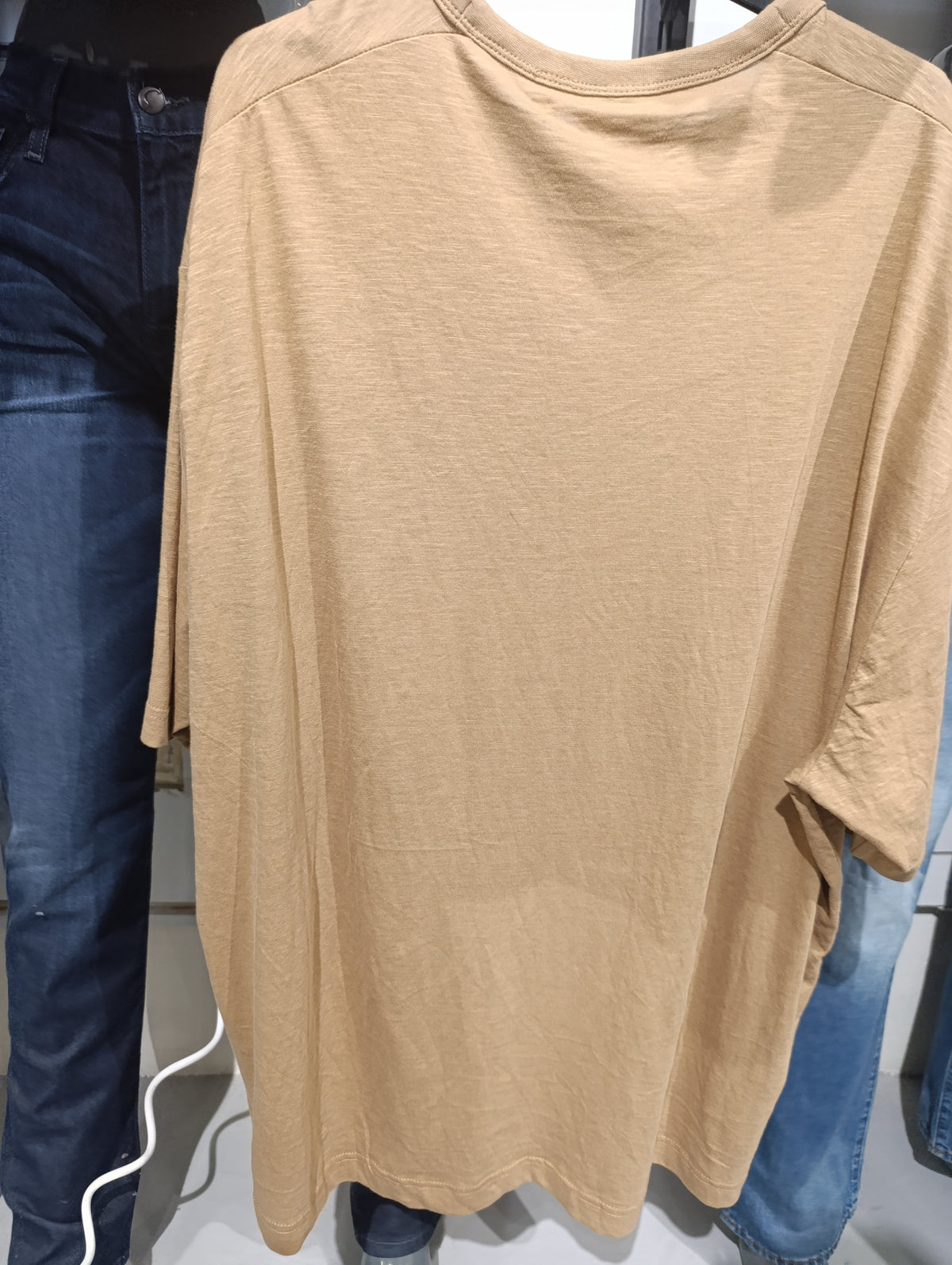Beige Summer Oversized T-Shirt With Palm Tree Graphic