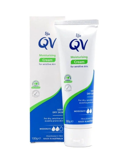 QV - Moisturizing cream for dry and sensitive skin - 100 grams