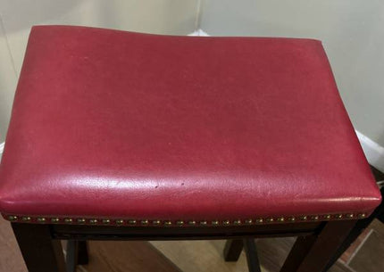 Linon Home Décor Kingston Rustic Striped Counter Stool, Brown