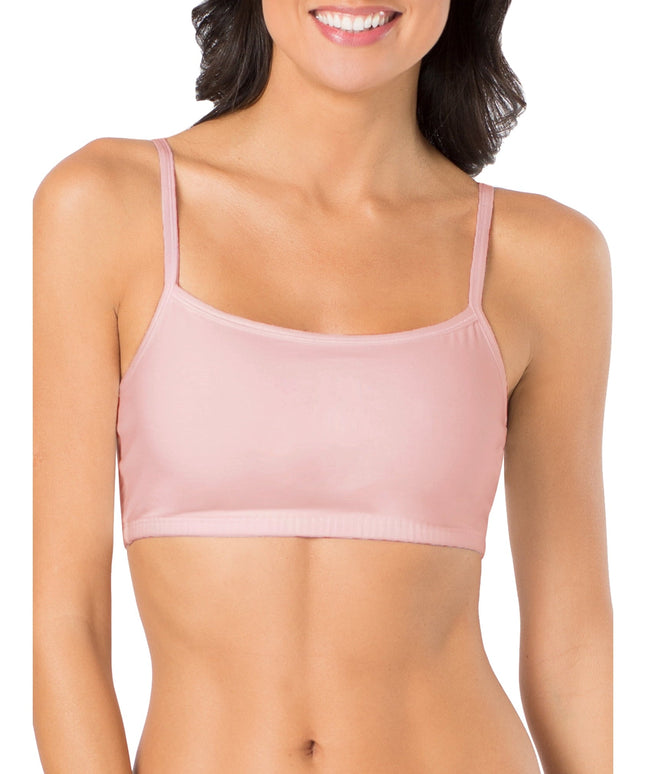 SIZE: 40 - Fruit of the Loom Women's Spaghetti Strap Cotton Sports Bra, 3-Pack, Style-9036