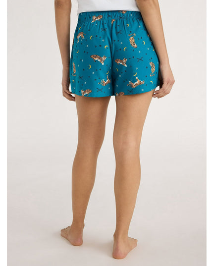 SIZE: S(4-6) - Joyspun Women's Woven Pajama Boxer Shorts