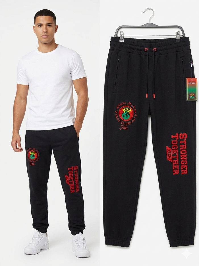 Clearance of Fila Pants – Black Fila Joggers Men