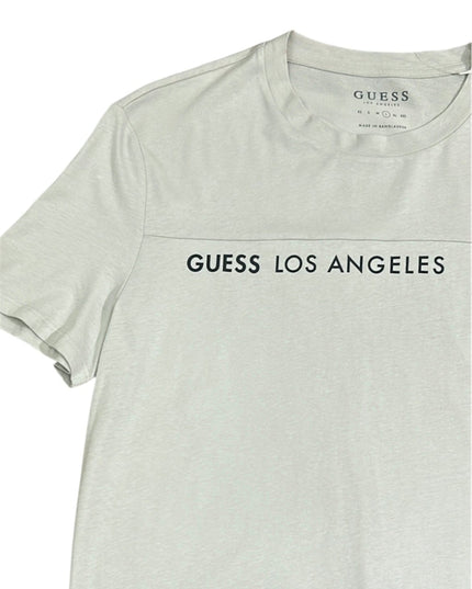 Guess Los Angeles Men’s Beige Cotton T-Shirt