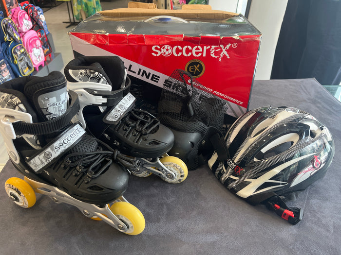 Clearance of Soccerex Shoes – Inline Kids Black Color Skate