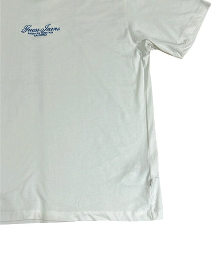 Guess Jeans Men’s White Cotton T-Shirt