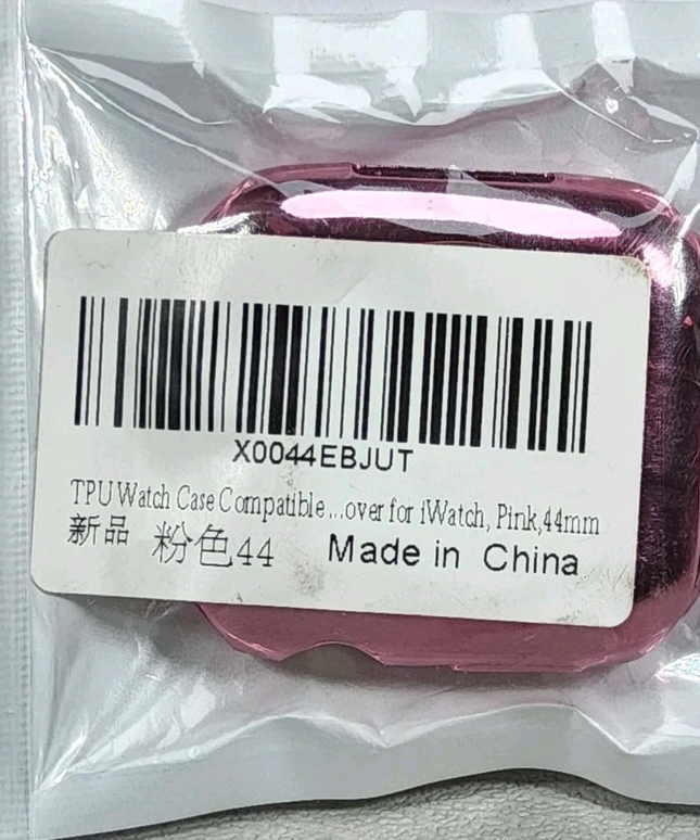 NIB  TPU Watch Case for Apple Watch 44mm – Hard Protective Case, Available in Pink and silver