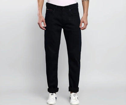 Tommy Hilfiger Men's Mid Rise Slim Fit Jeans dark blue