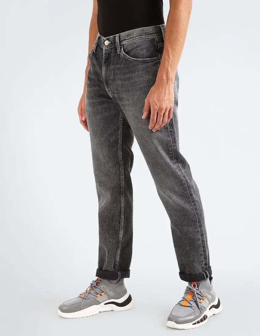 Tommy Hilfiger Men's Mid Rise Regular Fit Jeans