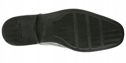 Clarks Tilden Cap Black Leather Stylish Shoe (11064249652)