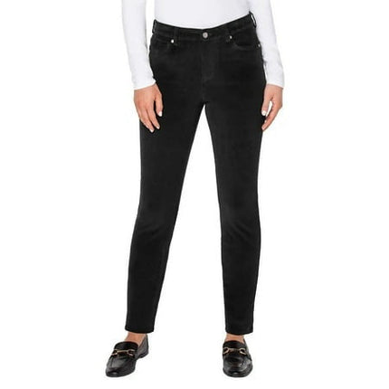 SIZE: 29 - Well Worn Women High Rise Corduroy Skinny Pant (Black 08/29)