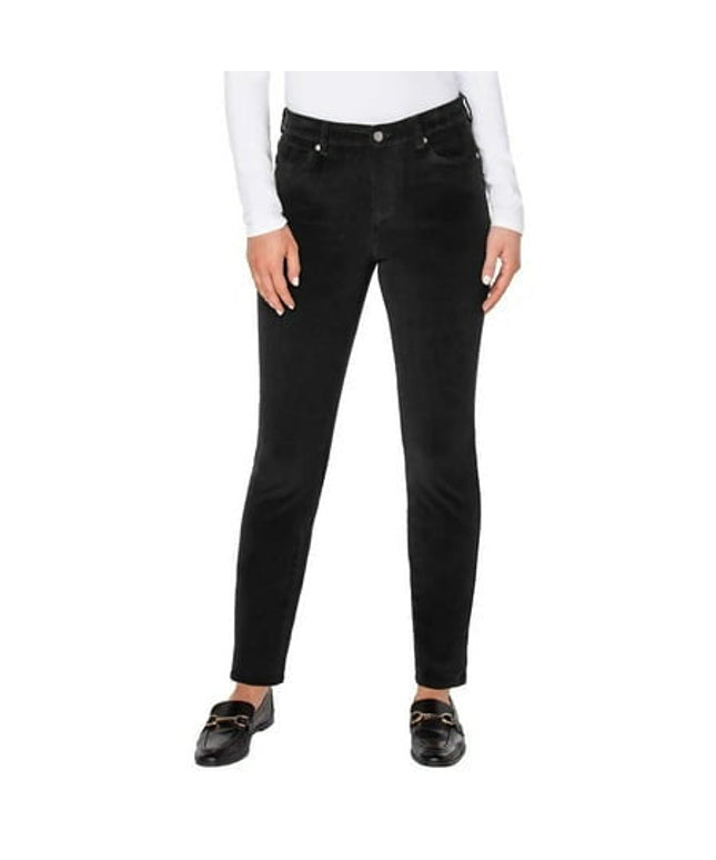 SIZE: 29 - Well Worn Women High Rise Corduroy Skinny Pant (Black 08/29)