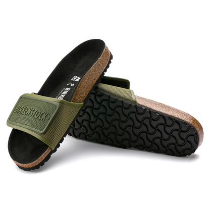Birkenstock Tema Slide Green Microfiber Sandal ( Without Box )