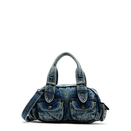No Boundaries Women S Cargo Crossbody Bag Denim