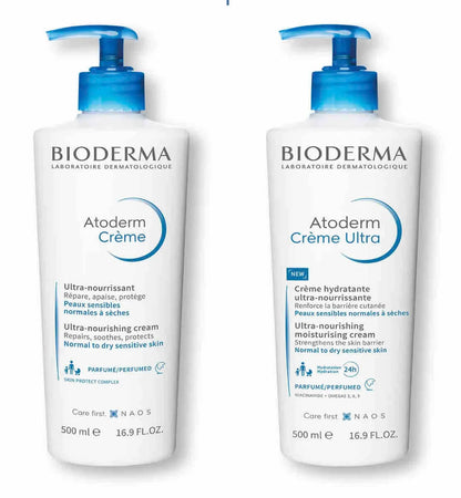 Bioderma Atoderm Creme Ultra-nourishing cream for Normal to sensitive dry skin, 500ml