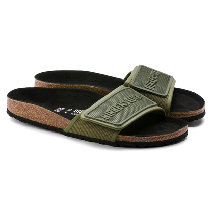 Birkenstock Tema Slide Green Microfiber Sandal ( Without Box )