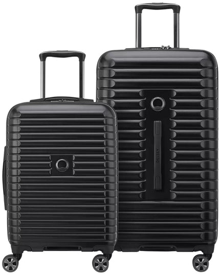 Delsey Paris 2 Piece Luggage Set Black Delsey Paris 2 Piece Luggage Set