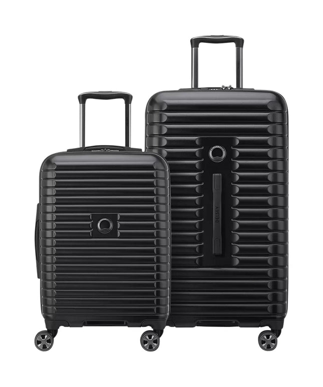 Delsey Paris 2 Piece Luggage Set Black Delsey Paris 2 Piece Luggage Set