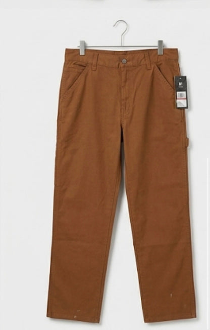 Fila brown carpenter work pants with tag on hanger