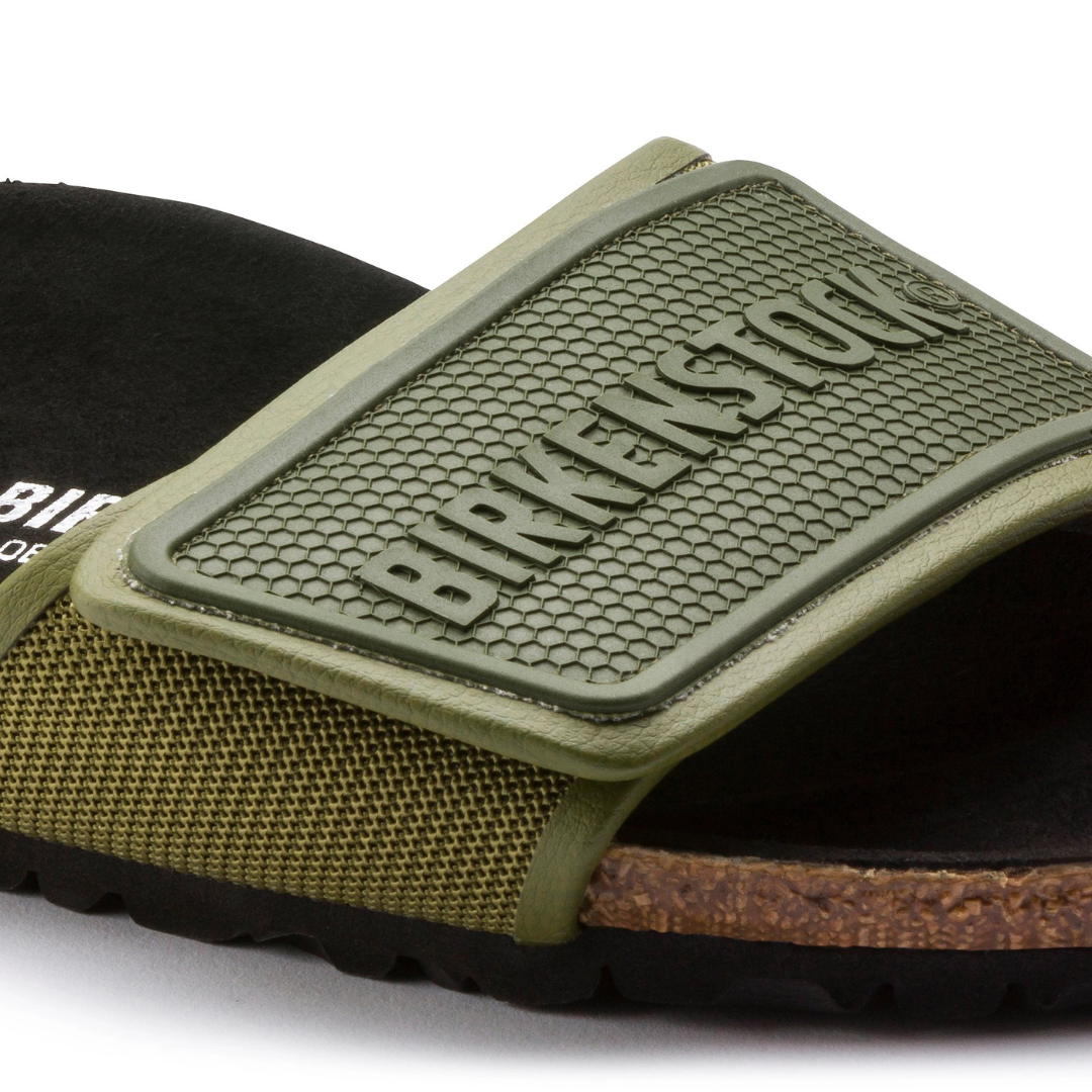 Birkenstock Tema Slide Green Microfiber Sandal ( Without Box )