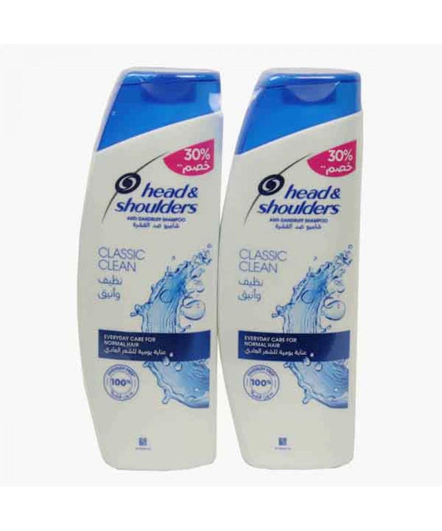 2xHead & Shoulders Anti-Dandruff Classic Clean Shampoo -2x400 ML