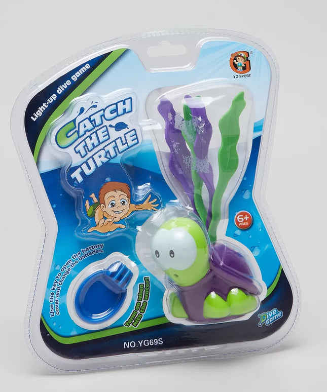 BUBZ diving turtle in the poOL PURPLE COLOR