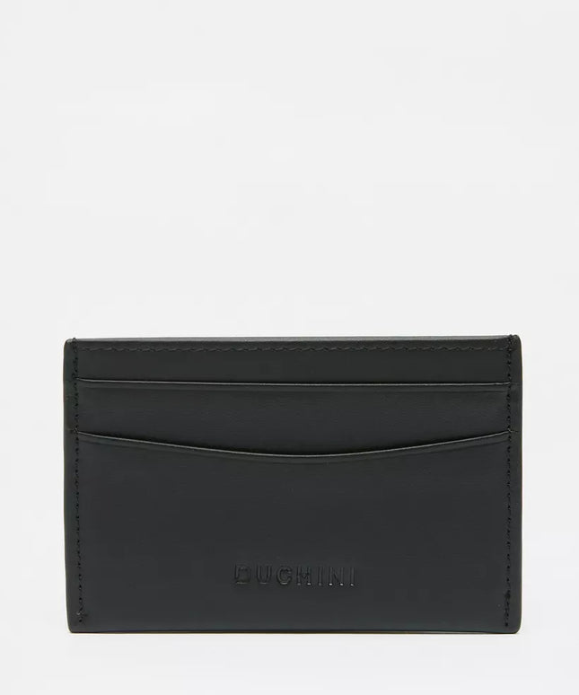 Duchini Black Genuine Leather Card Holder