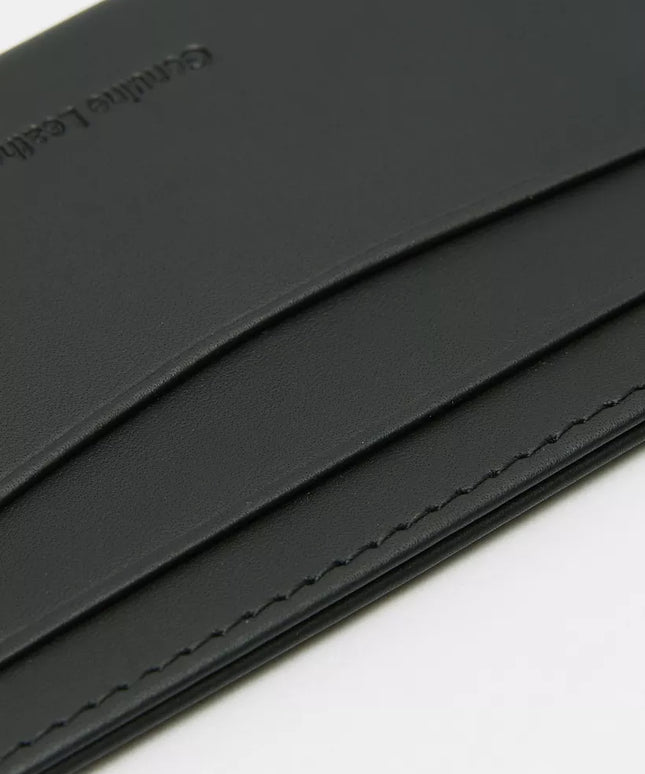 Duchini Black Genuine Leather Card Holder