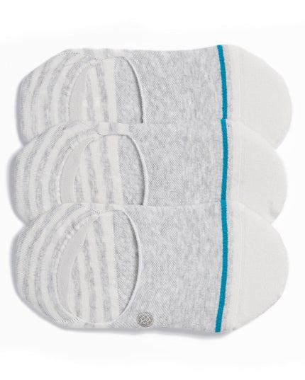 Stance Sensible Two 3-Pack Women's Crew Cut Socks Shoes Heather Grey : MD (Women's Shoe 8-10.5), Nylon/Cotton