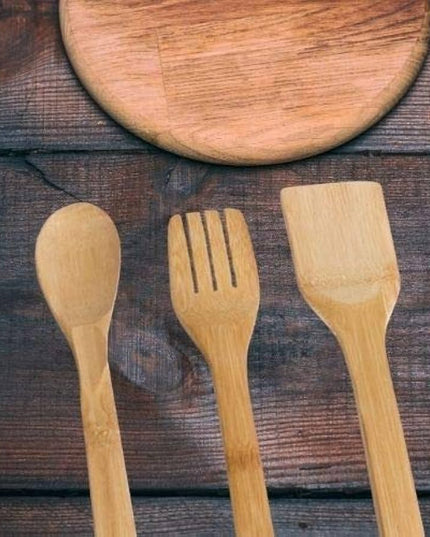 Bamboo Cuisine Ustensiles Set - 5 Pieces: Elegance and Practice in your Cuisine