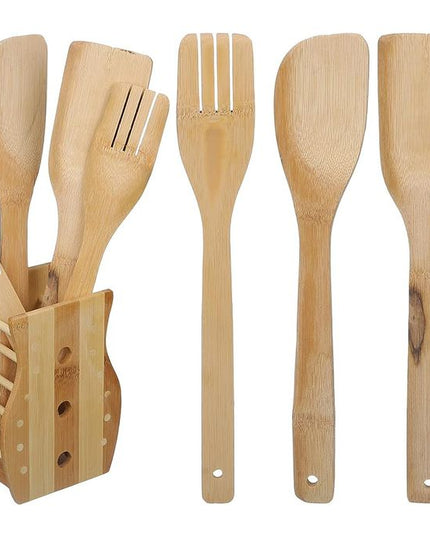 Bamboo Cuisine Ustensiles Set - 5 Pieces: Elegance and Practice in your Cuisine