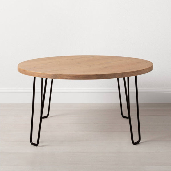 SEALED - 91 CM - Wood & Wire Coffee Table Natural/Black - Hearth & Hand™ with Magnolia (A) (Open Box)