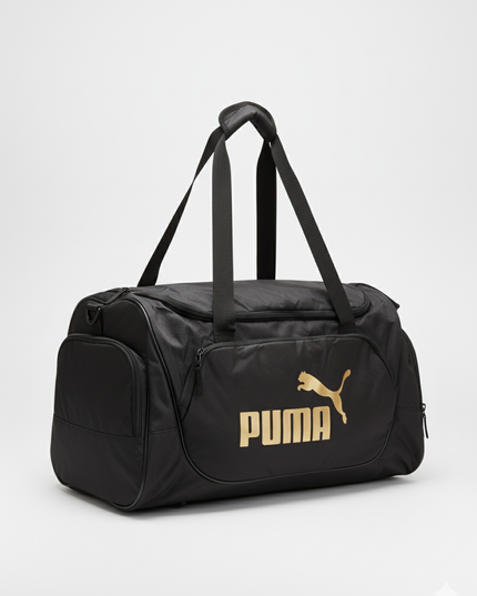 Puma duffle bag black with golden logo