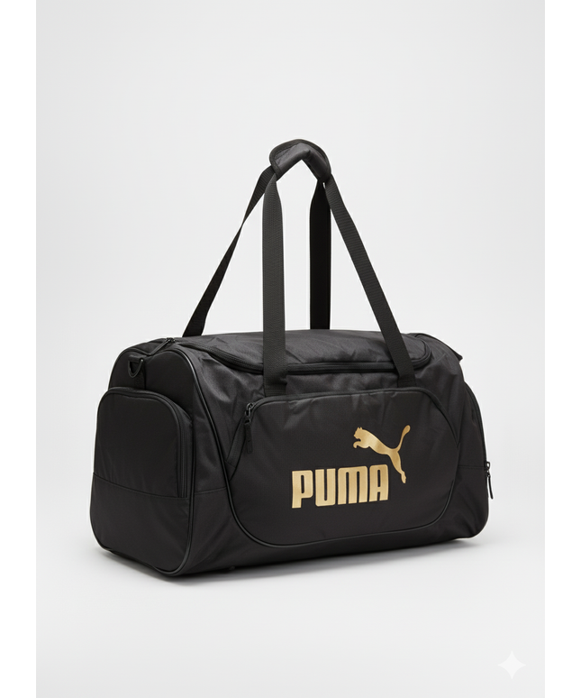 Puma duffle bag black with golden logo
