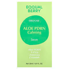 Eqqualberry, Green Aid, Aloe Pdrn Calming Serum, 1.01 Fl Oz (30 Ml)