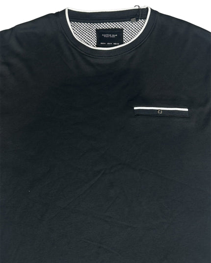 Cactus Man Ricky Singh Men’s Black & White Round Neck Half-Sleeve T-Shirt