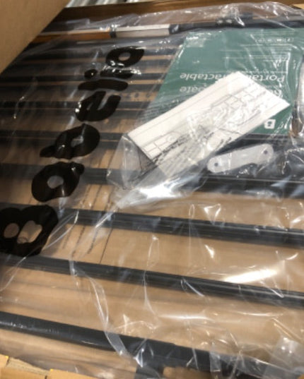 Babelio 66x109 cm No Bottom Bar Baby Gate for Babies, Elders and Pets(Black)